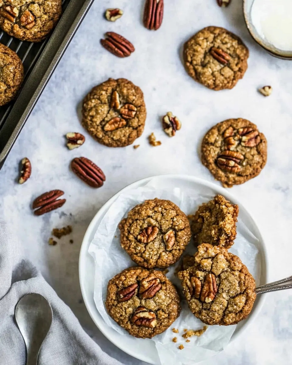 Brown Sugar Chewy Butter Pecan Cookies