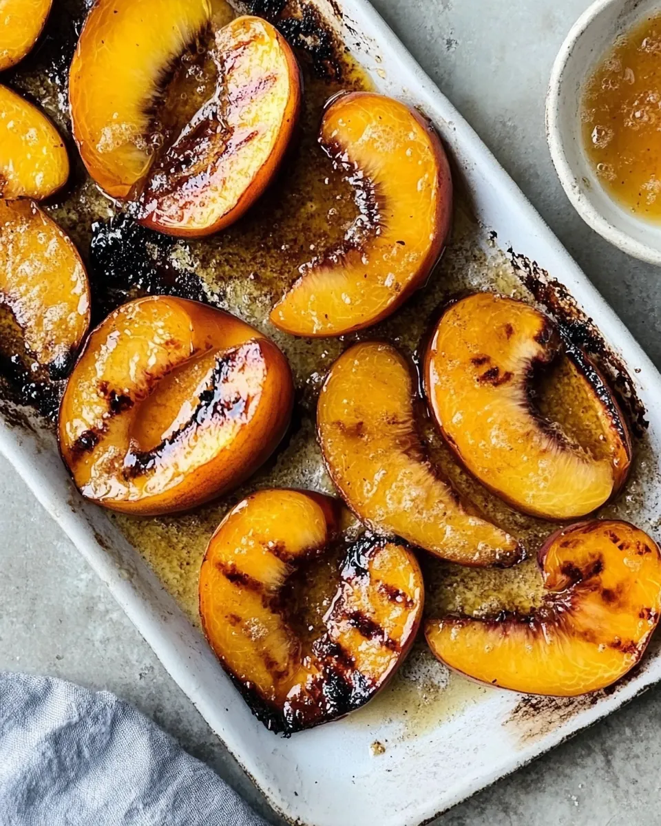 Brown Sugar Grilled Peaches