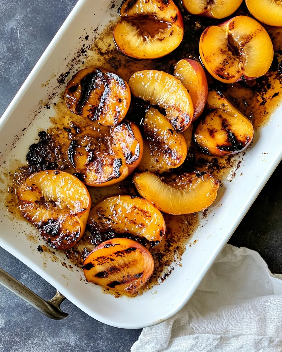 Brown Sugar Grilled Peaches