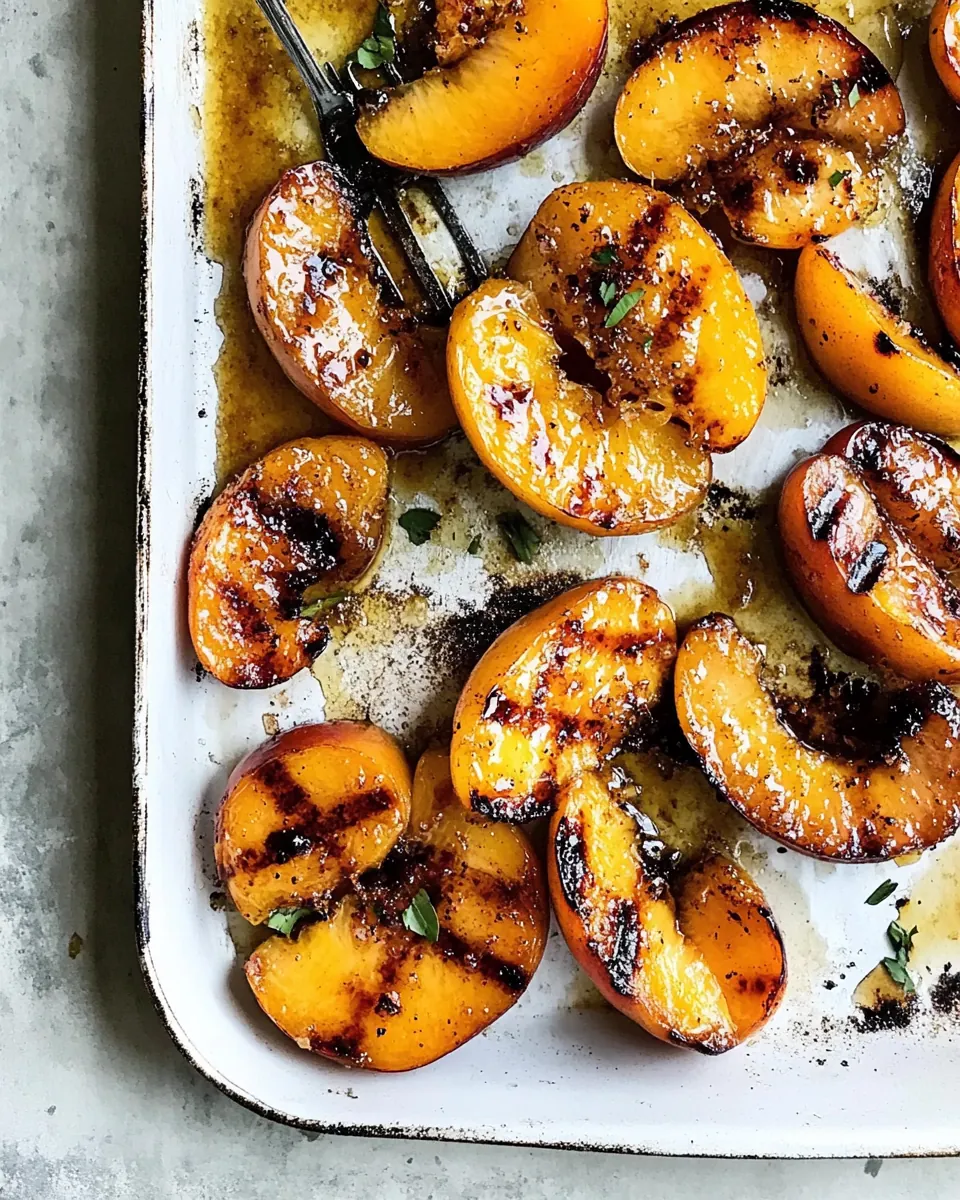 Brown Sugar Grilled Peaches