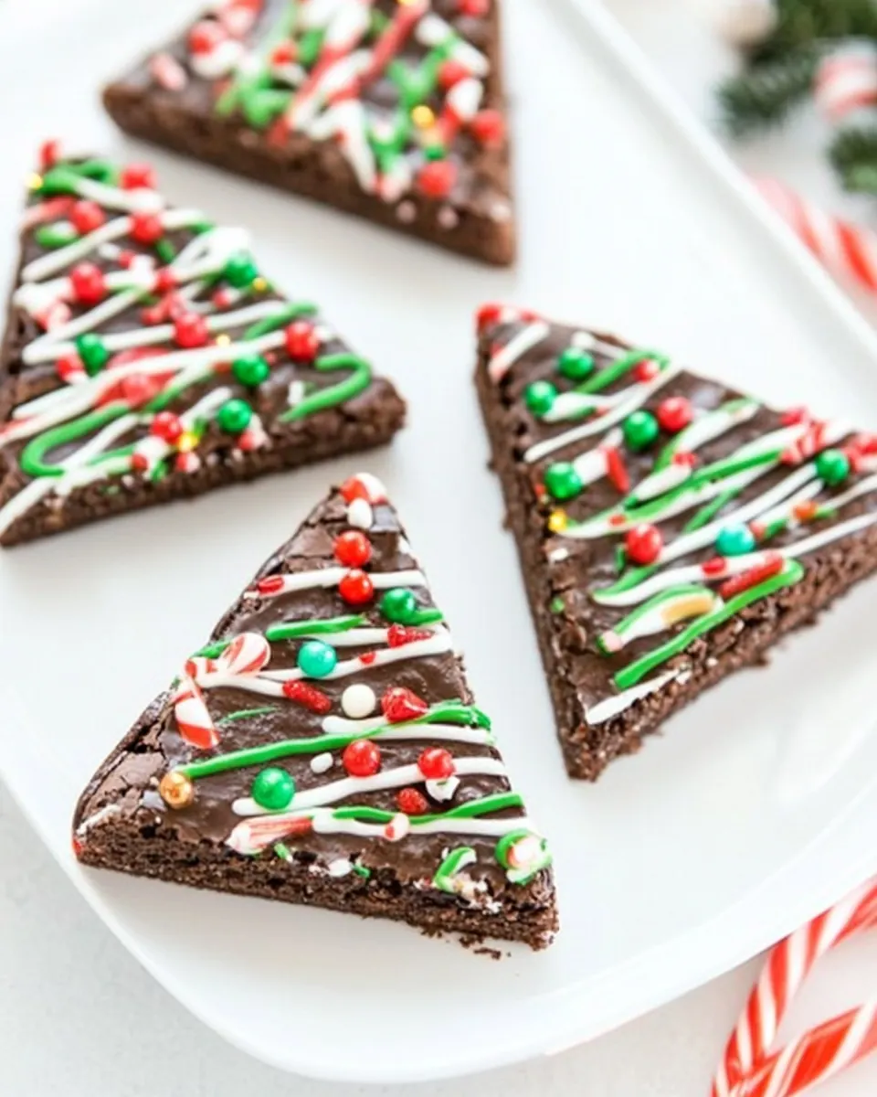 Brownie Christmas Trees