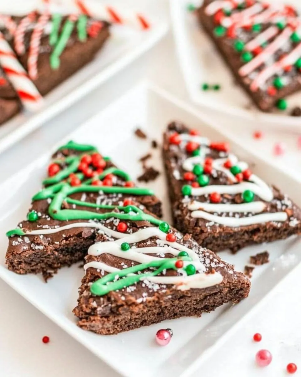 Brownie Christmas Trees