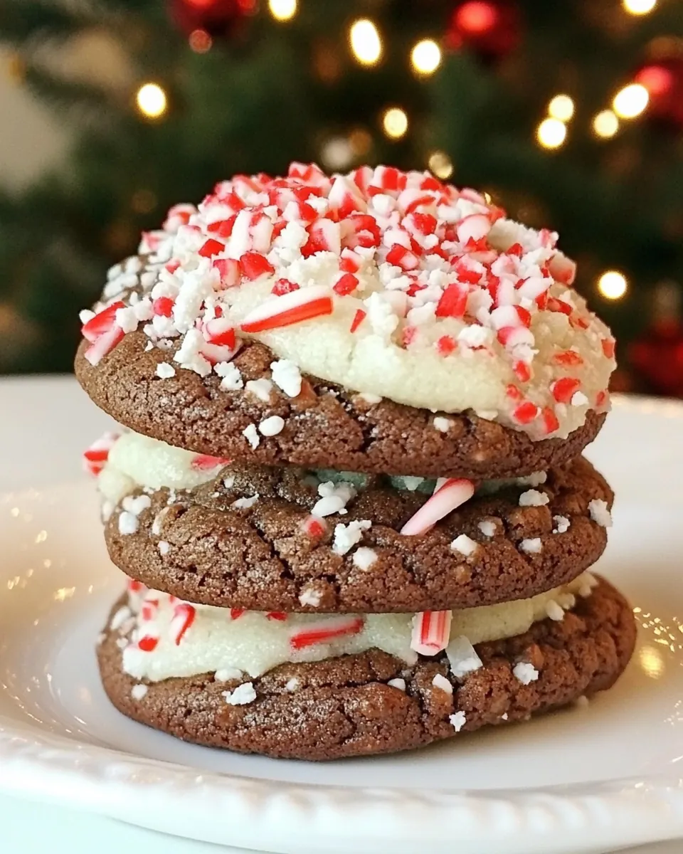 Brownie Peppermint Cookies