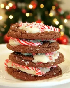 Brownie Peppermint Cookies