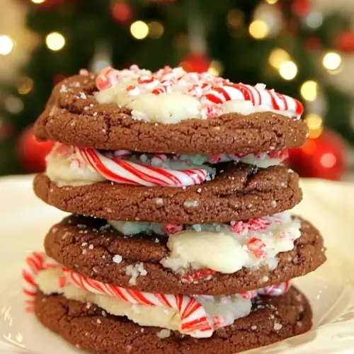 Brownie Peppermint Cookies