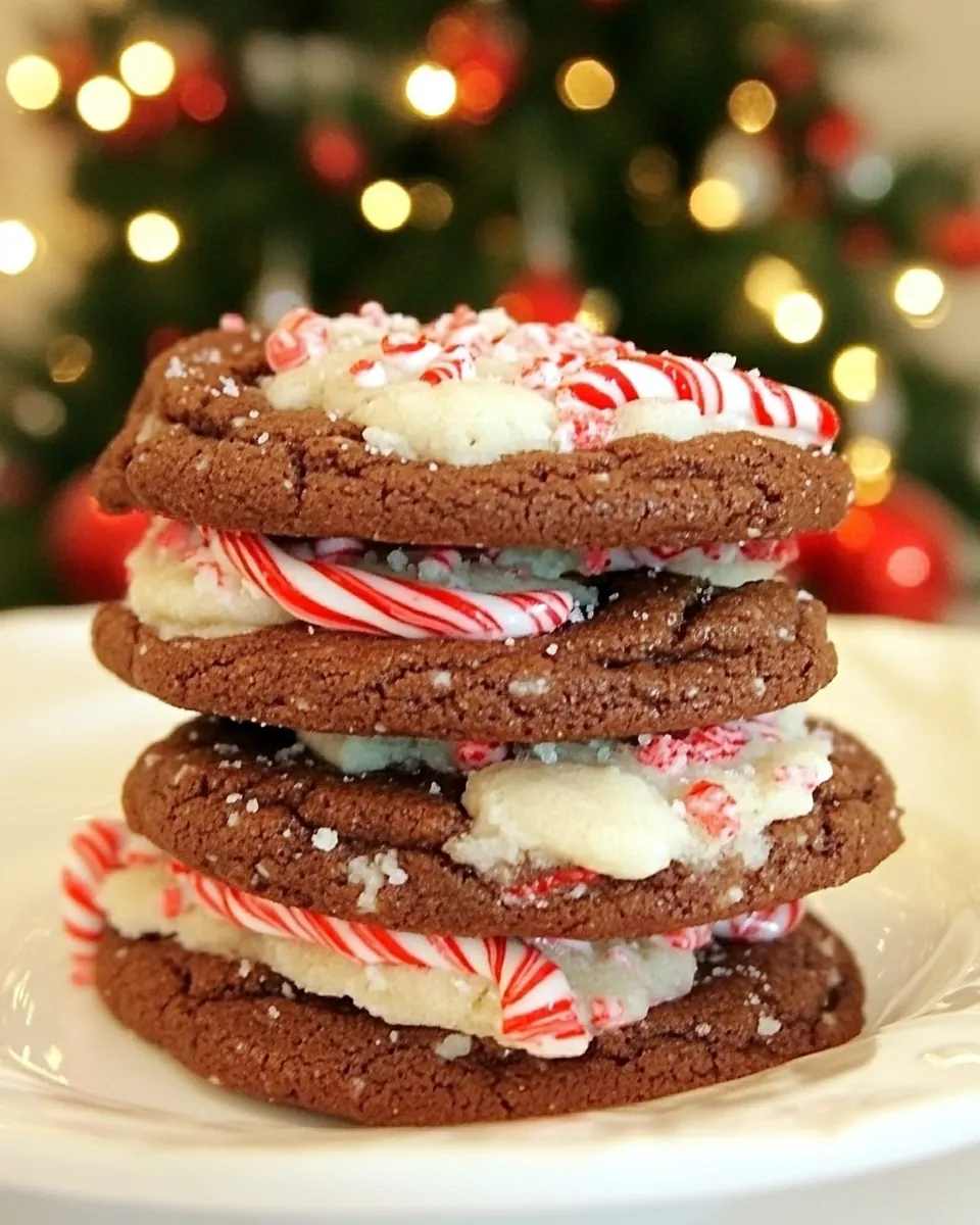 Brownie Peppermint Cookies