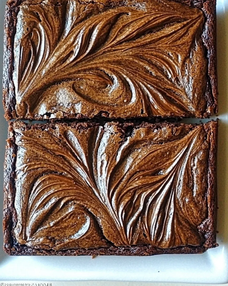 Brownies with Nutella Swirl