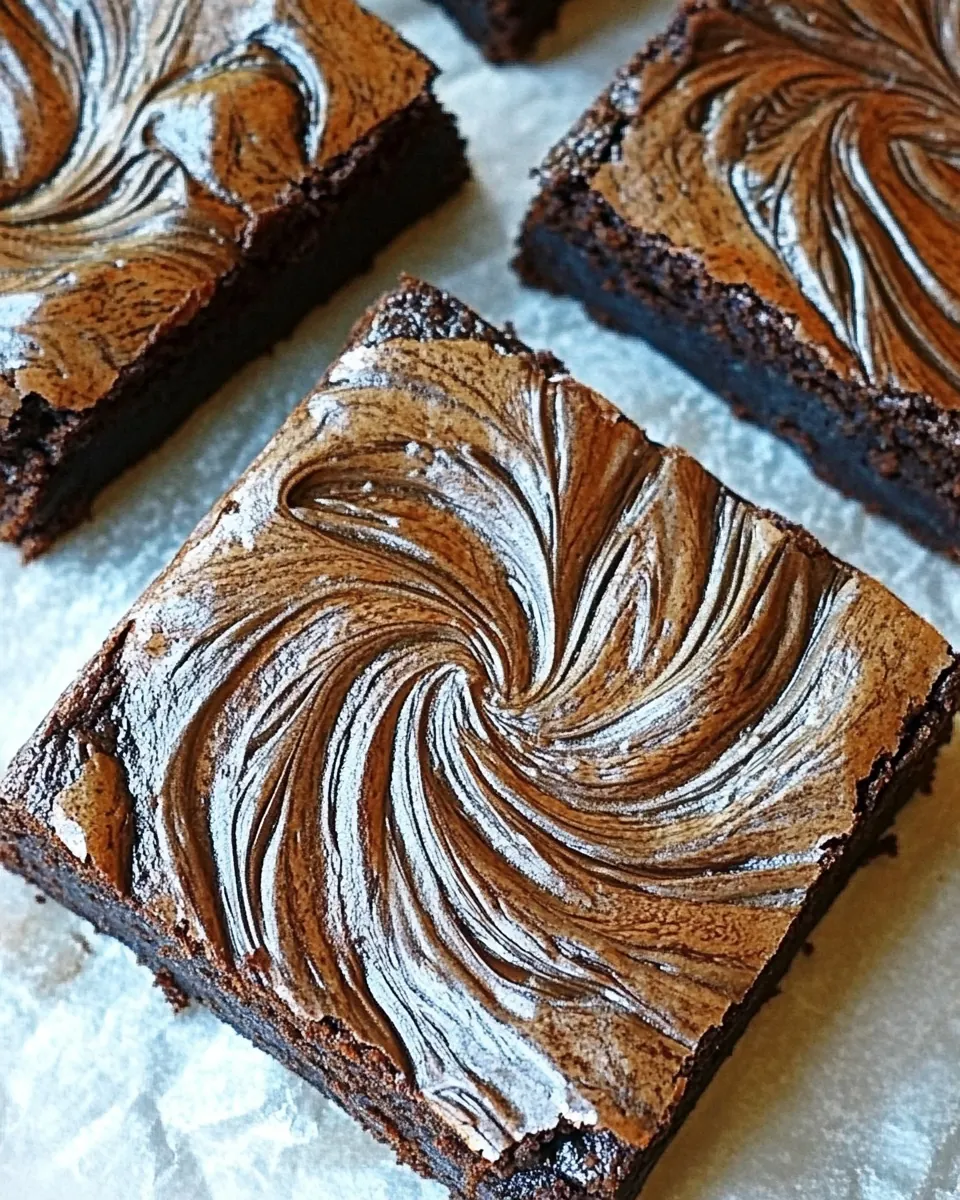 Brownies with Nutella Swirl