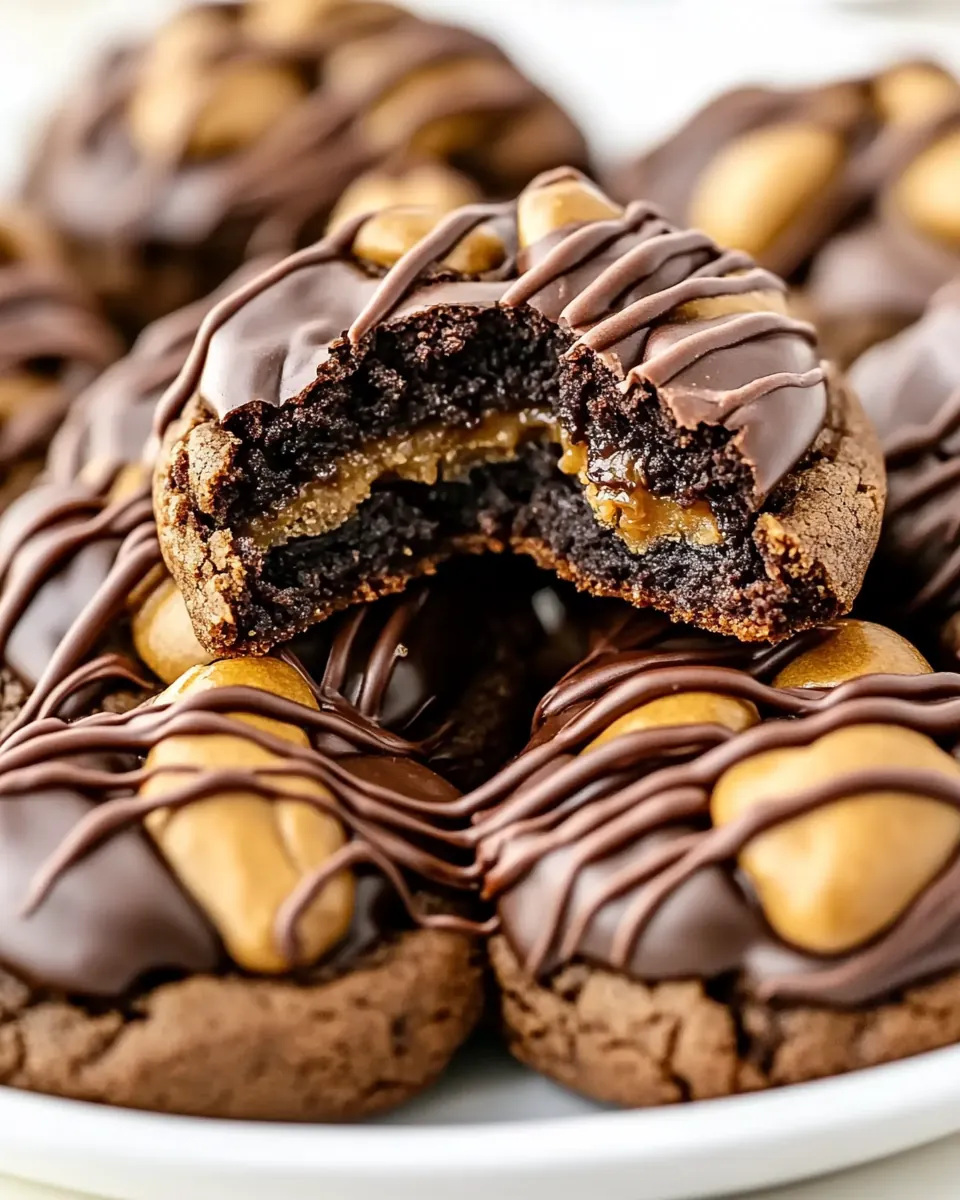 Buckeye Brownie Cookies