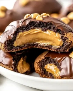 Buckeye Brownie Cookies