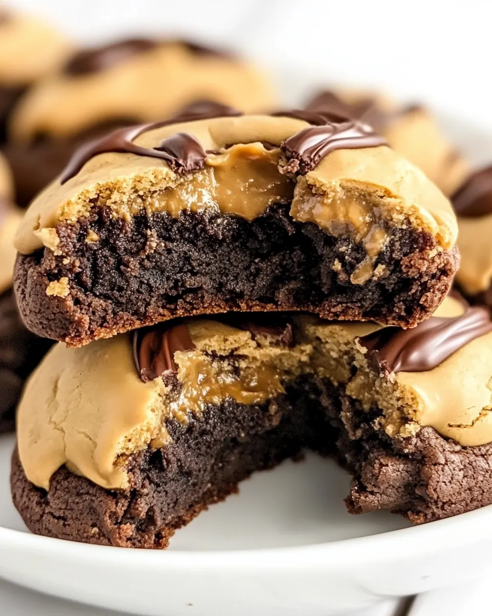 Buckeye Brownie Cookies