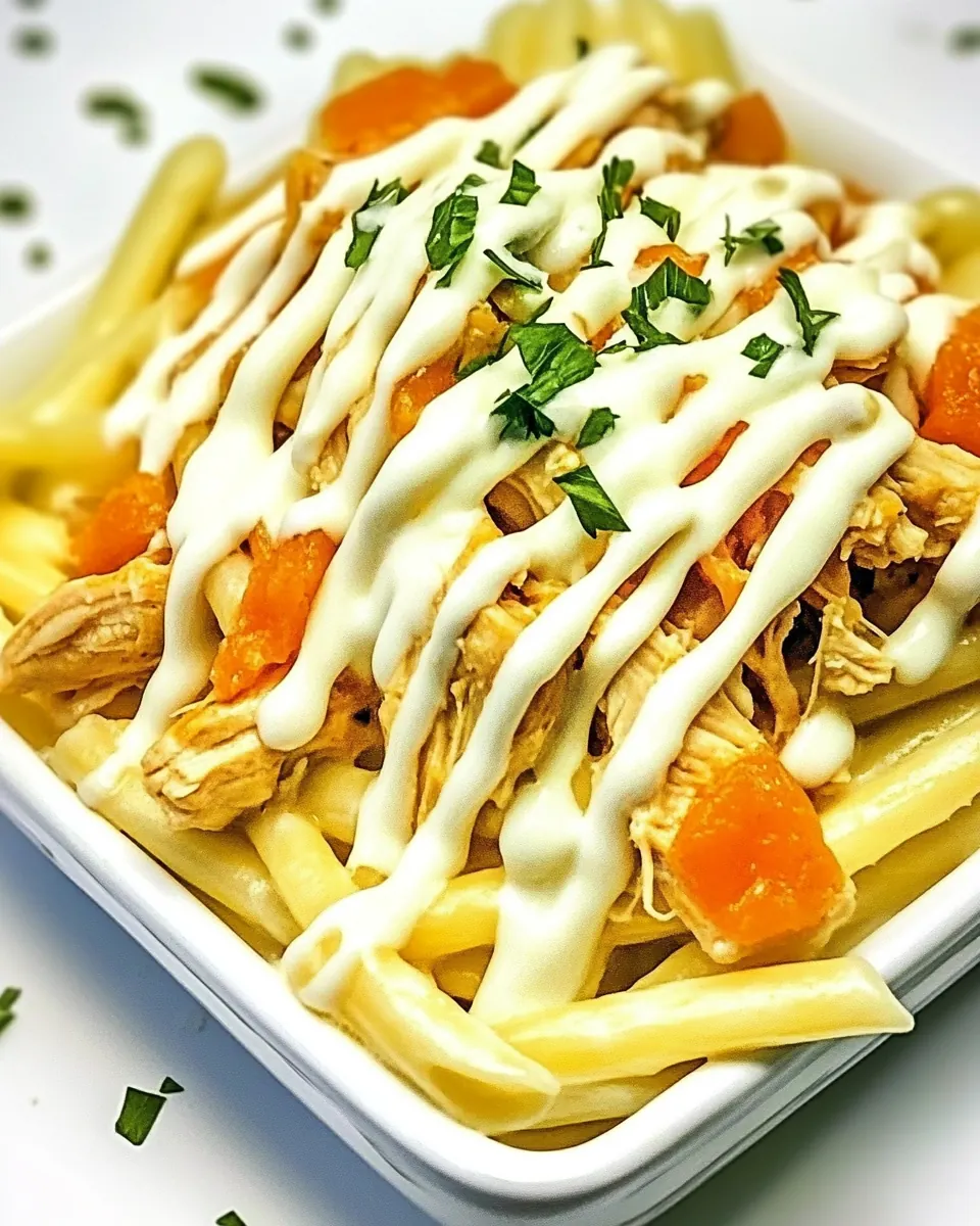 Buffalo Chicken Alfredo Pasta