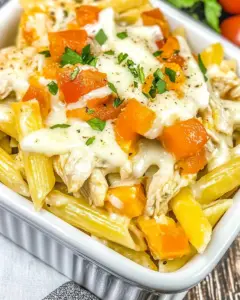 Buffalo Chicken Alfredo Pasta