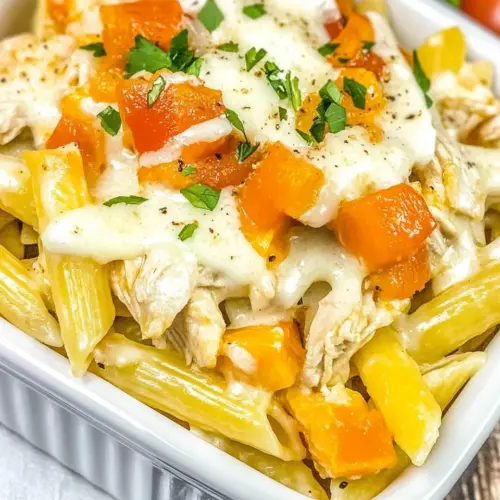 Buffalo Chicken Alfredo Pasta