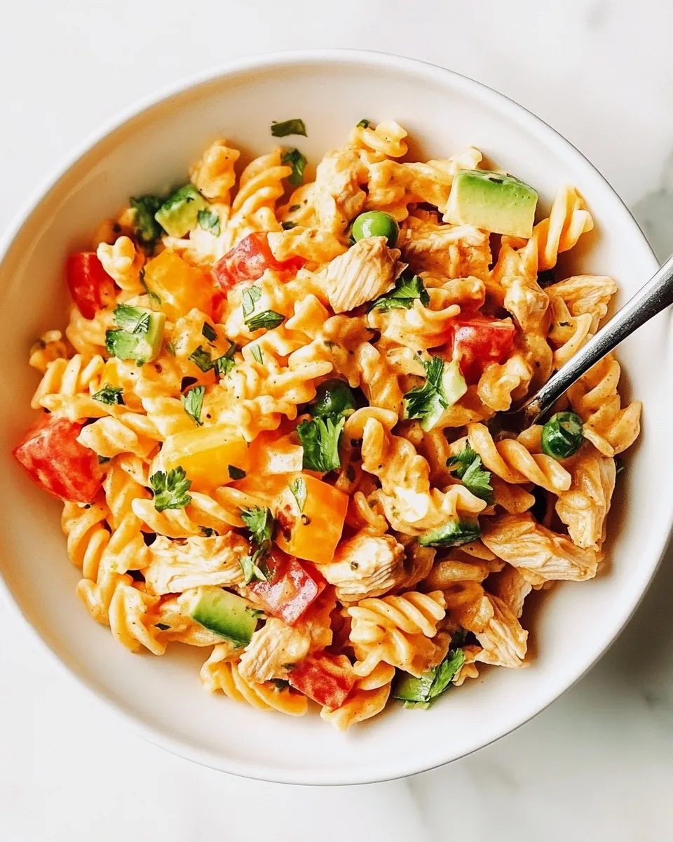 Buffalo Chicken Pasta Salad