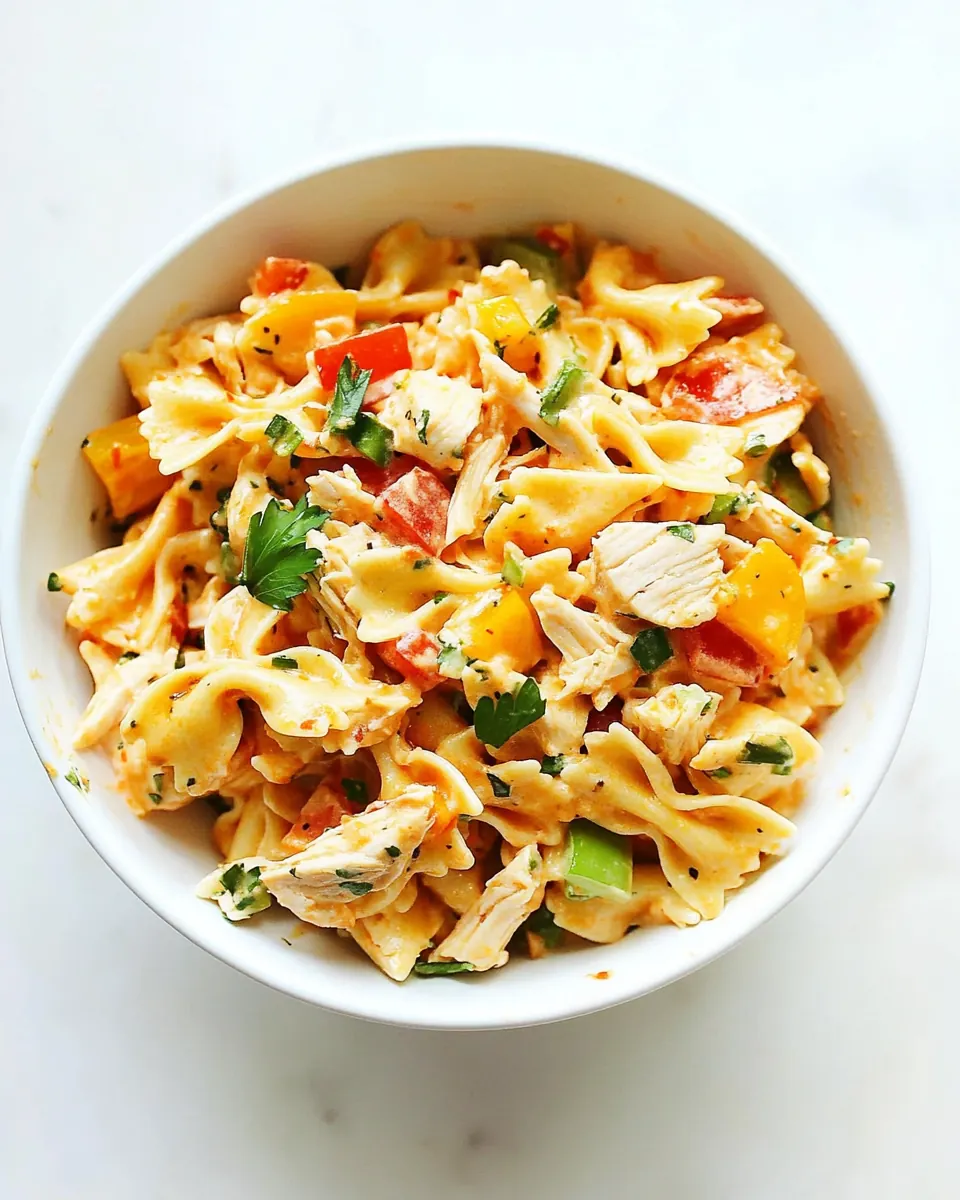Buffalo Chicken Pasta Salad