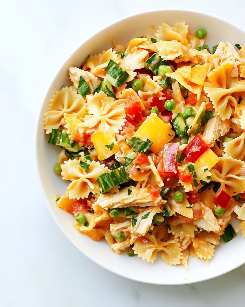 Buffalo Chicken Pasta Salad