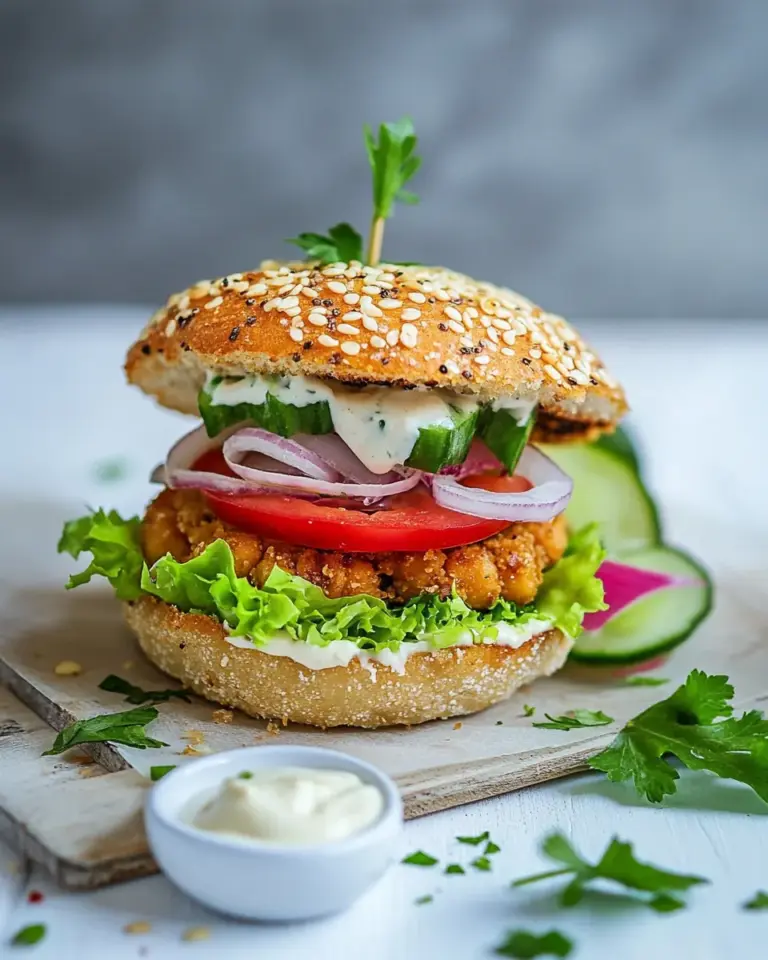 Buffalo Ranch Chickpea Burger