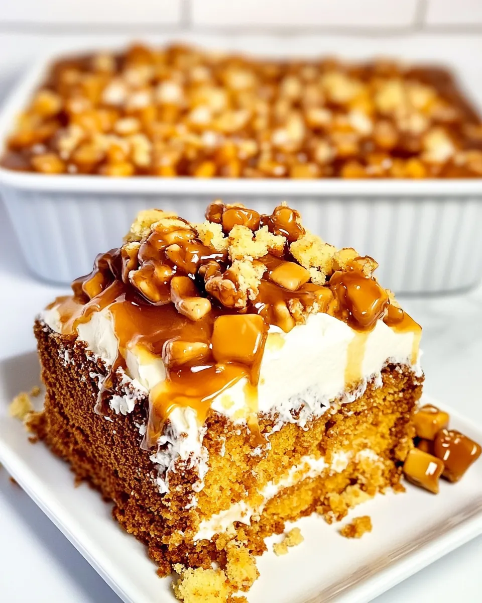 Butter Brickle Poke Cake