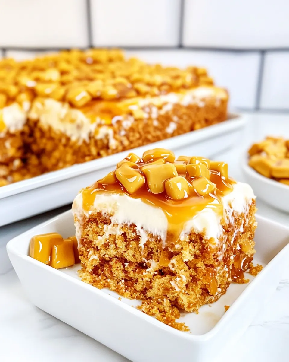 Butter Brickle Poke Cake