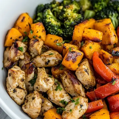 Butternut Squash Ginger Chicken Stir Fry