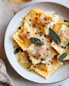 Butternut Squash Ravioli with Sage Butter