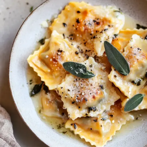 Butternut Squash Ravioli with Sage Butter