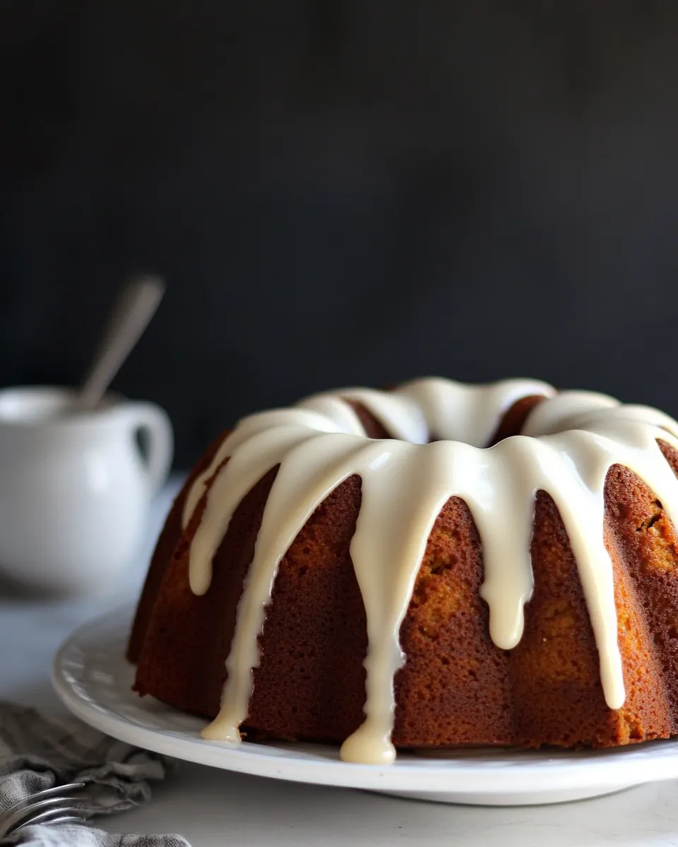Butterscotch Pumpkin Bundt Cake