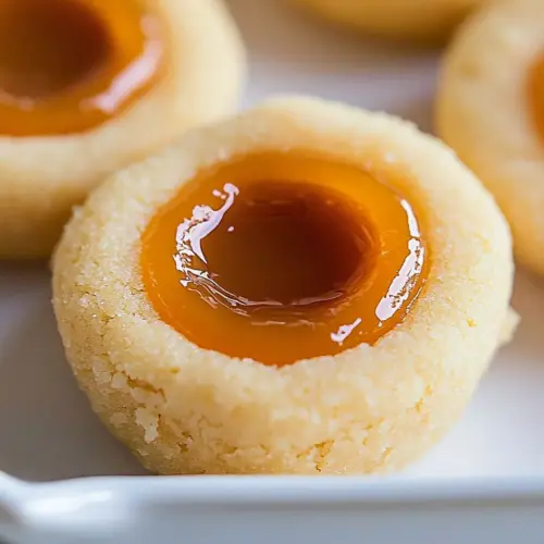 Butterscotch Shortbread Thumbprint Cookies