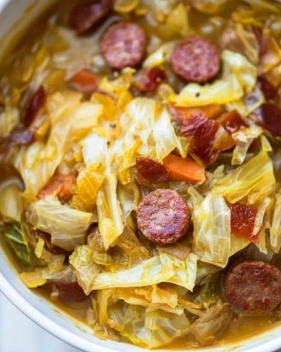 Cabbage Soup with Smoked Sausage
