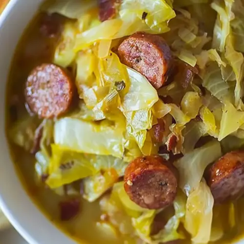 Cabbage Soup with Smoked Sausage