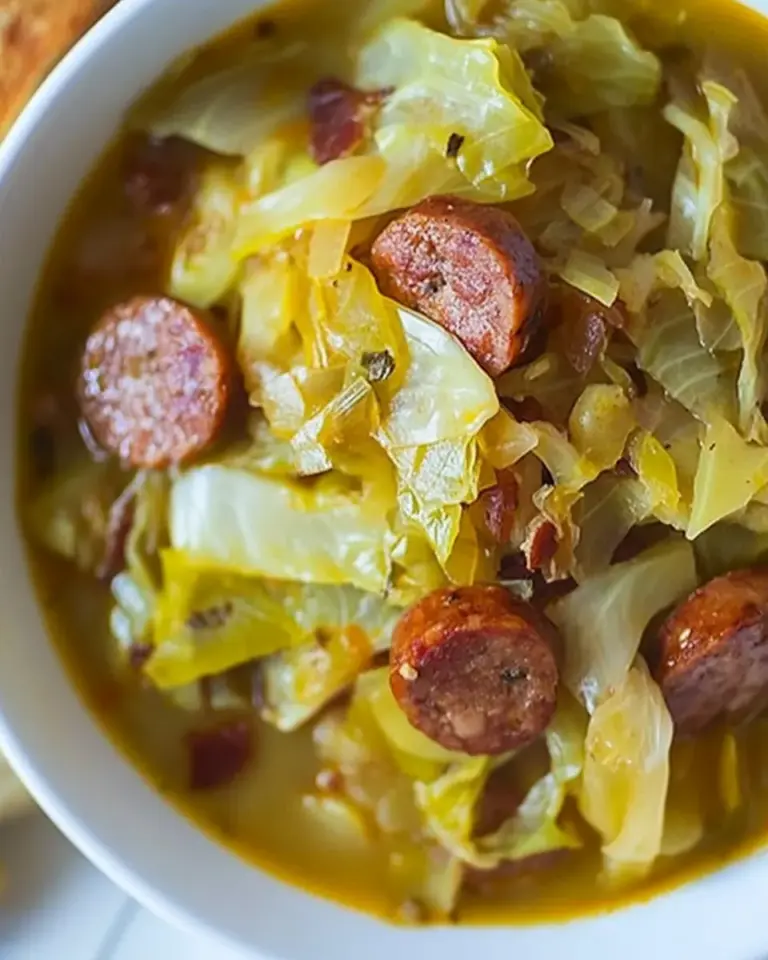 Cabbage Soup with Smoked Sausage
