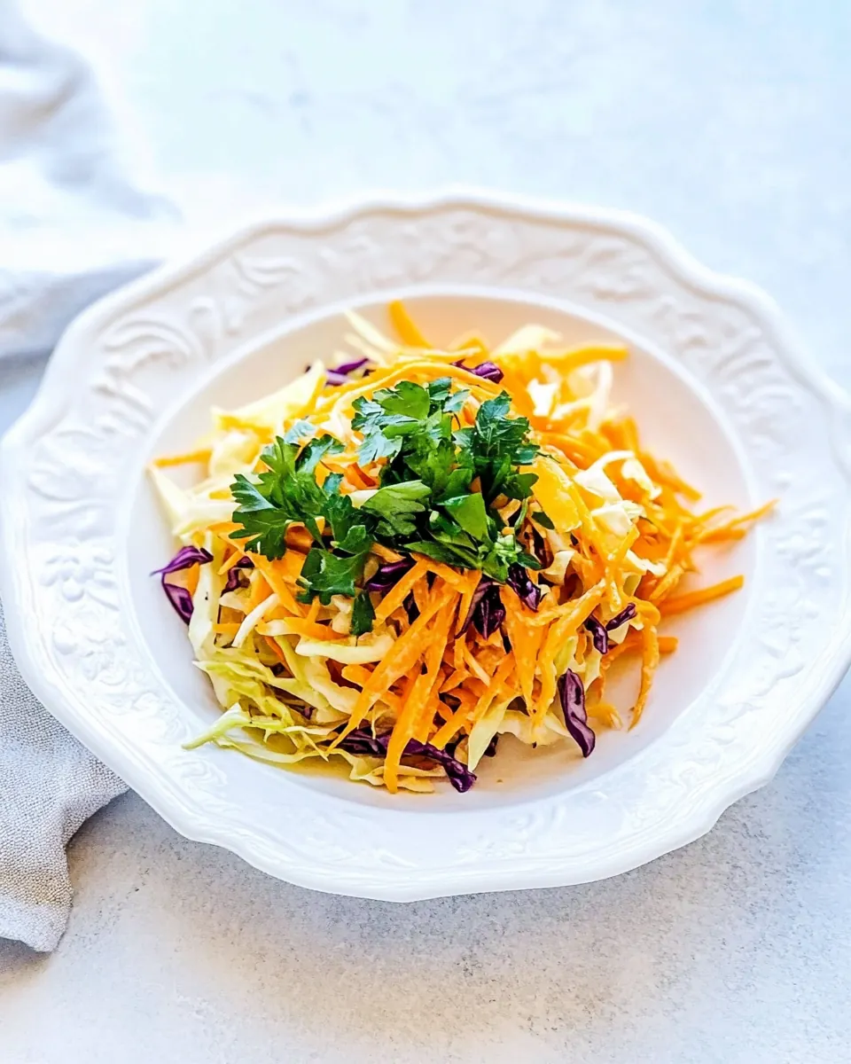 Cabbage and Carrot Slaw