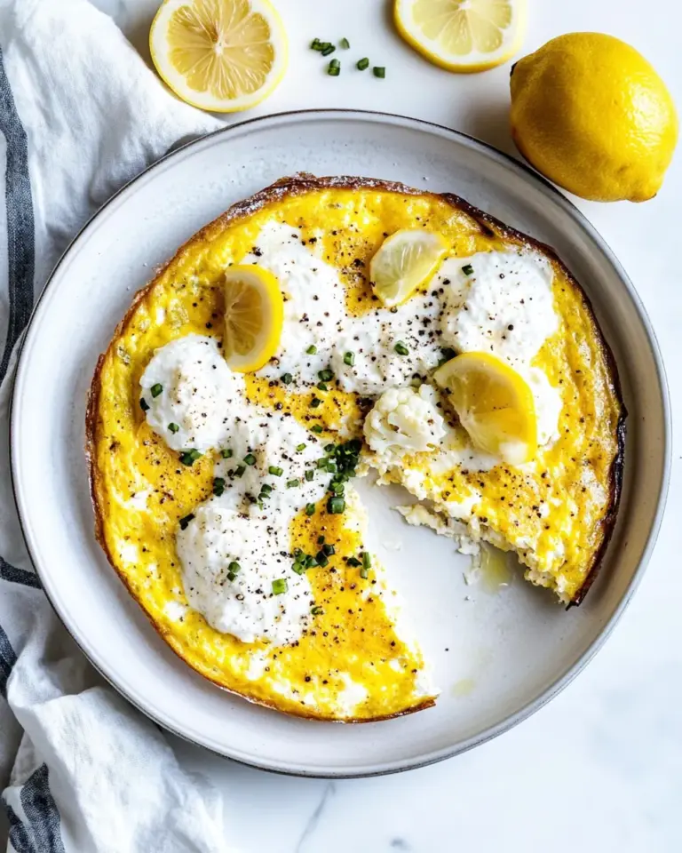 Cacio e Pepe Frittata with Cauliflower and Lemony Yogurt