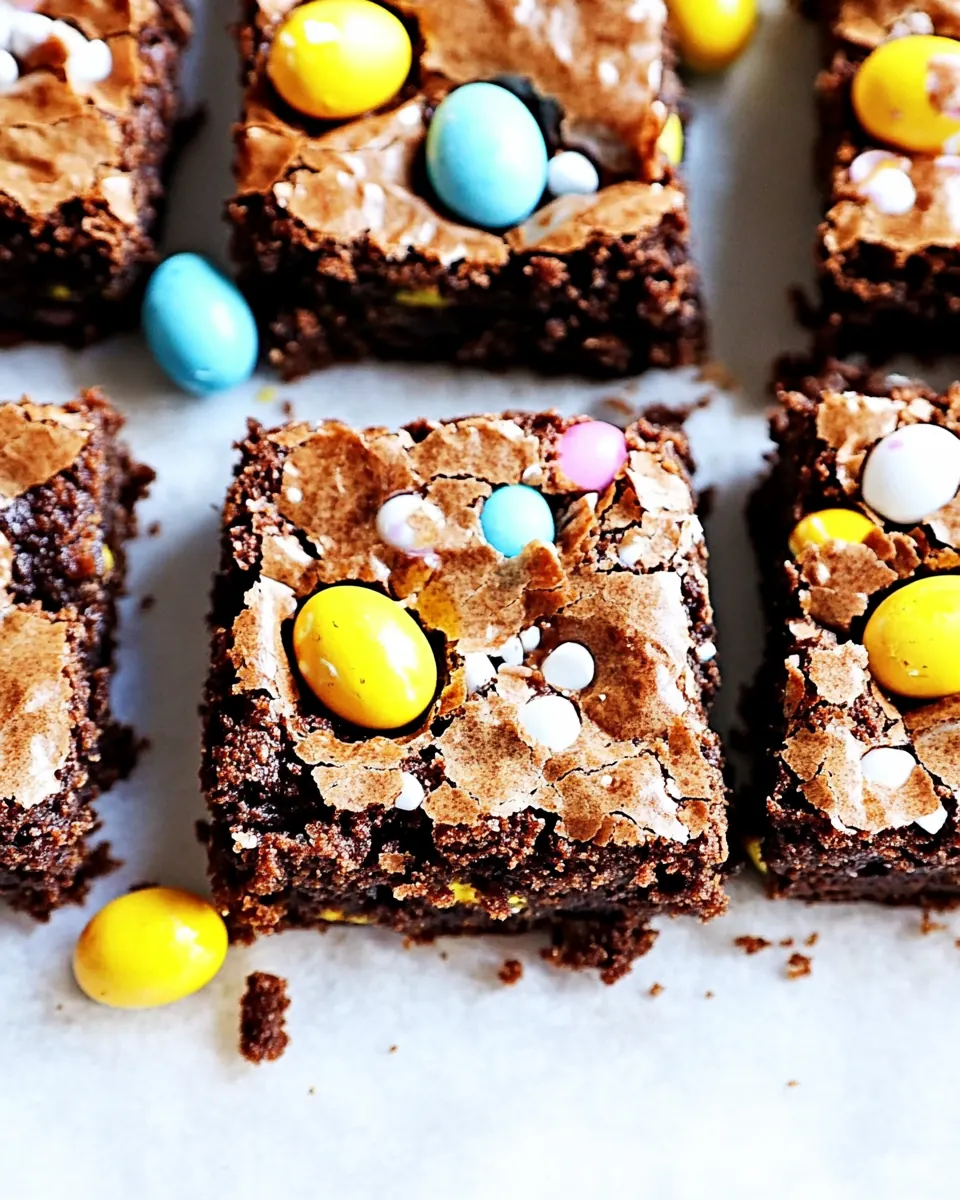 Cadbury Egg Brownies
