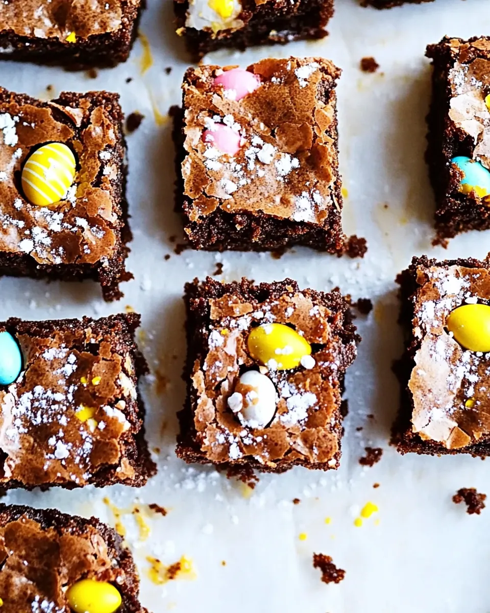 Cadbury Egg Brownies