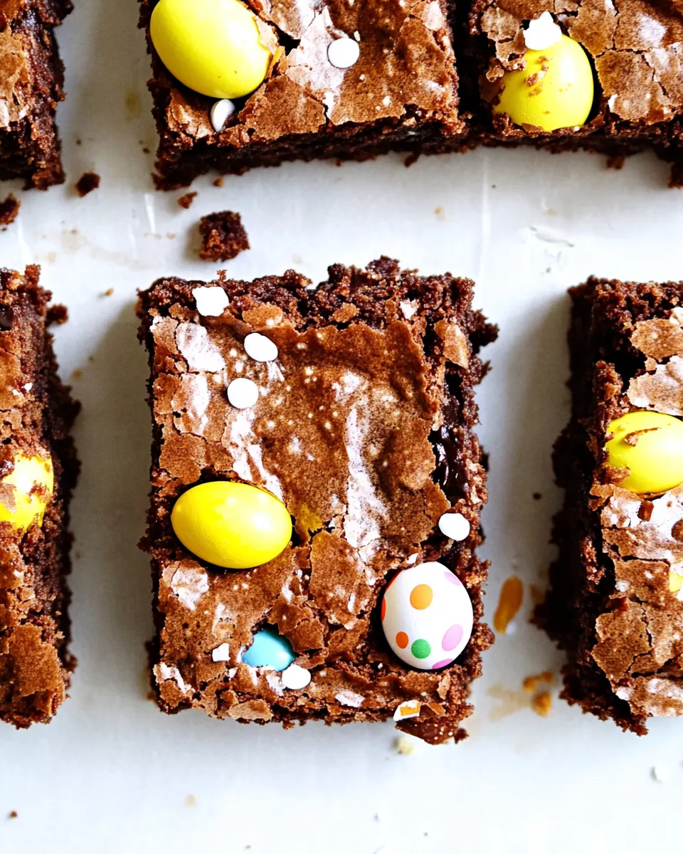 Cadbury Egg Brownies
