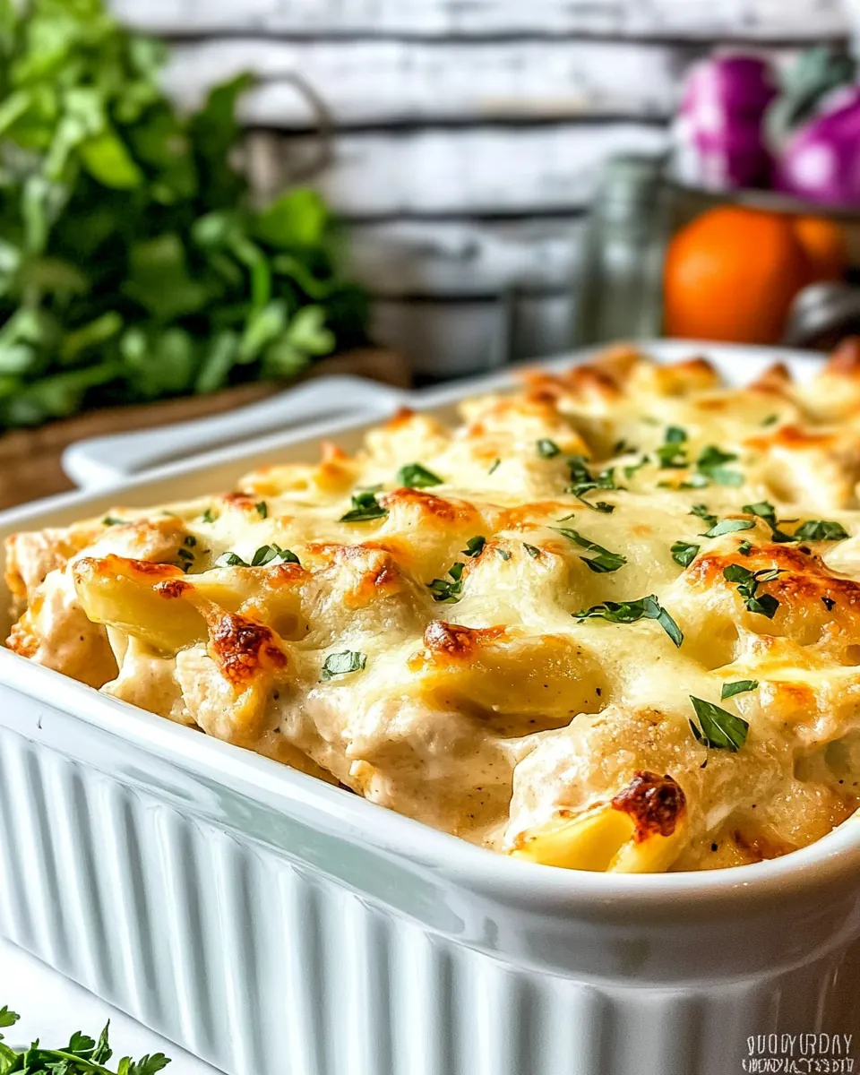 Cajun Chicken Alfredo Bake