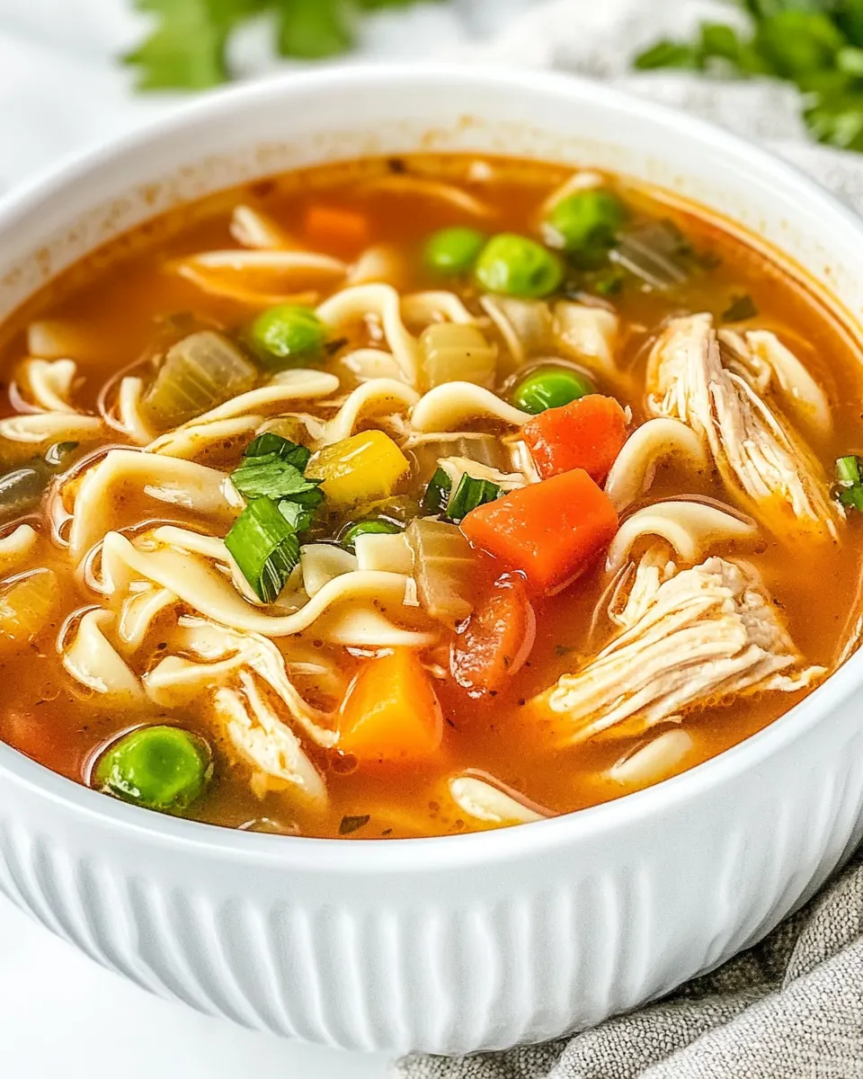 Cajun Chicken Noodle Soup