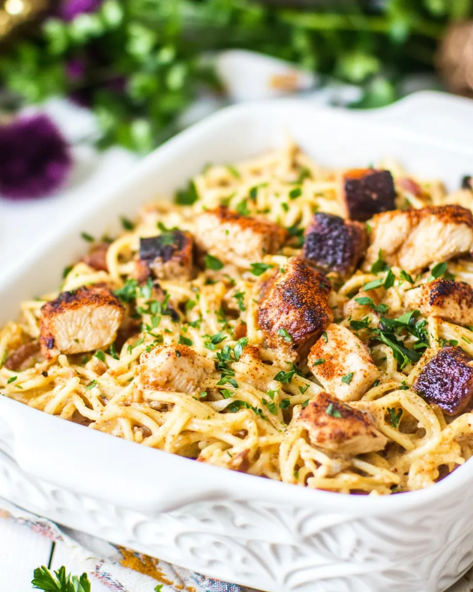 Cajun Chicken Tetrazzini