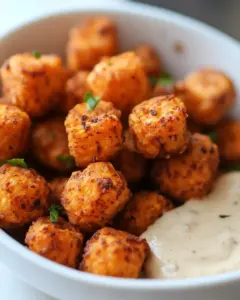 Cajun Sweet Potato Tots with Creamy Dip
