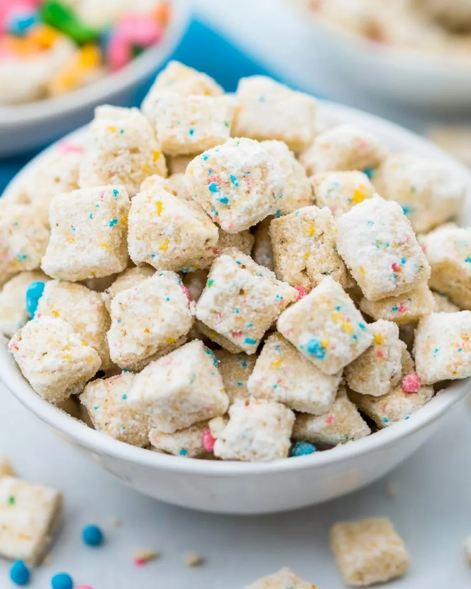 Cake Batter Muddy Buddies
