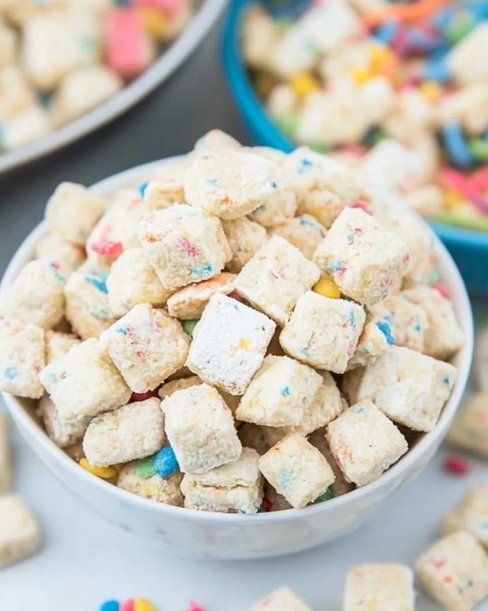 Cake Batter Muddy Buddies