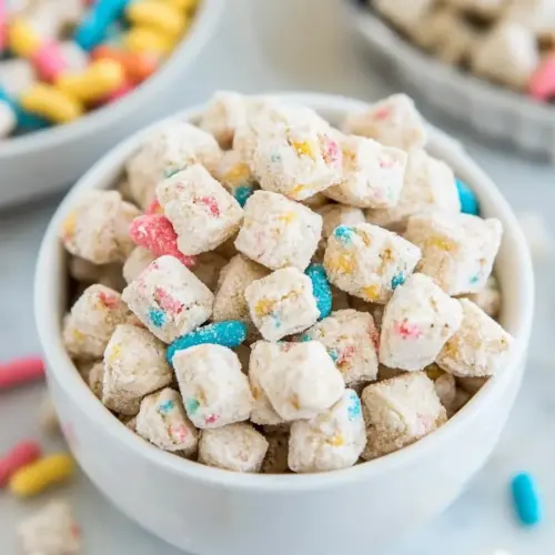 Cake Batter Muddy Buddies