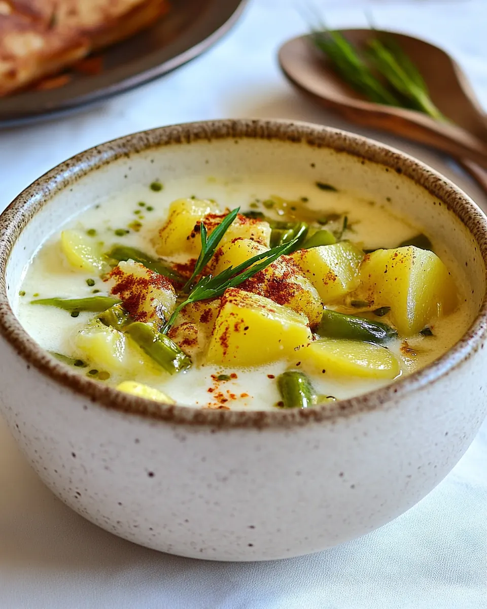 Caldo de Queso Con Papas