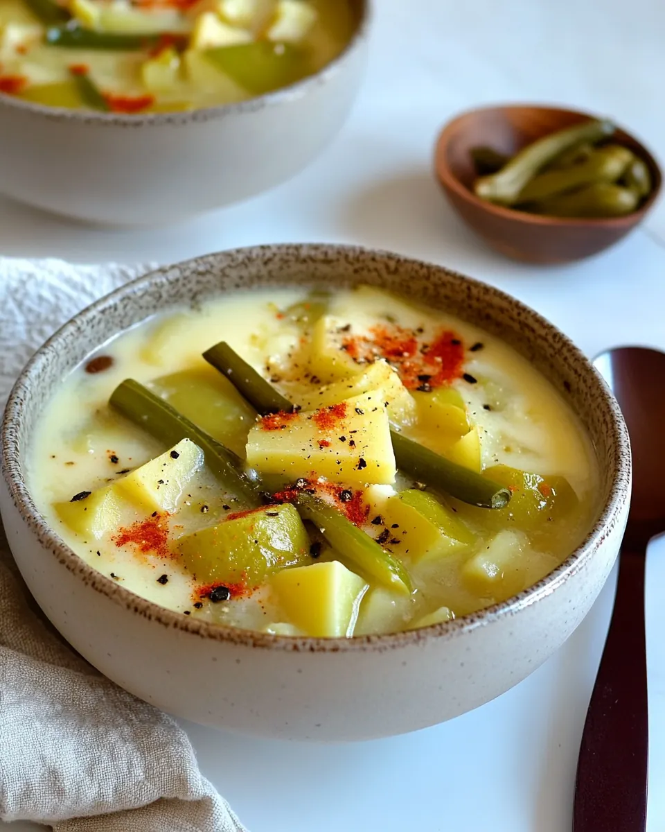 Caldo de Queso Con Papas