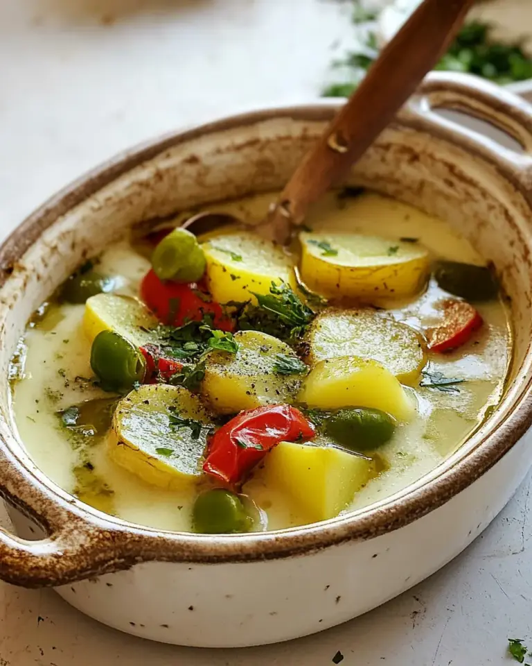 Caldo de Queso Con Papas