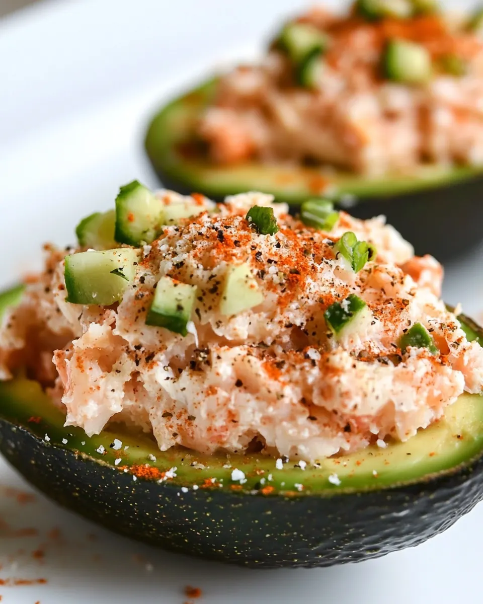 California Spicy Crab Stuffed Avocado