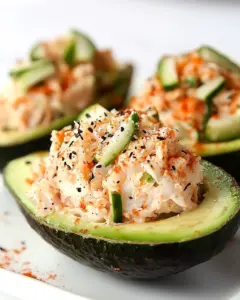 California Spicy Crab Stuffed Avocado