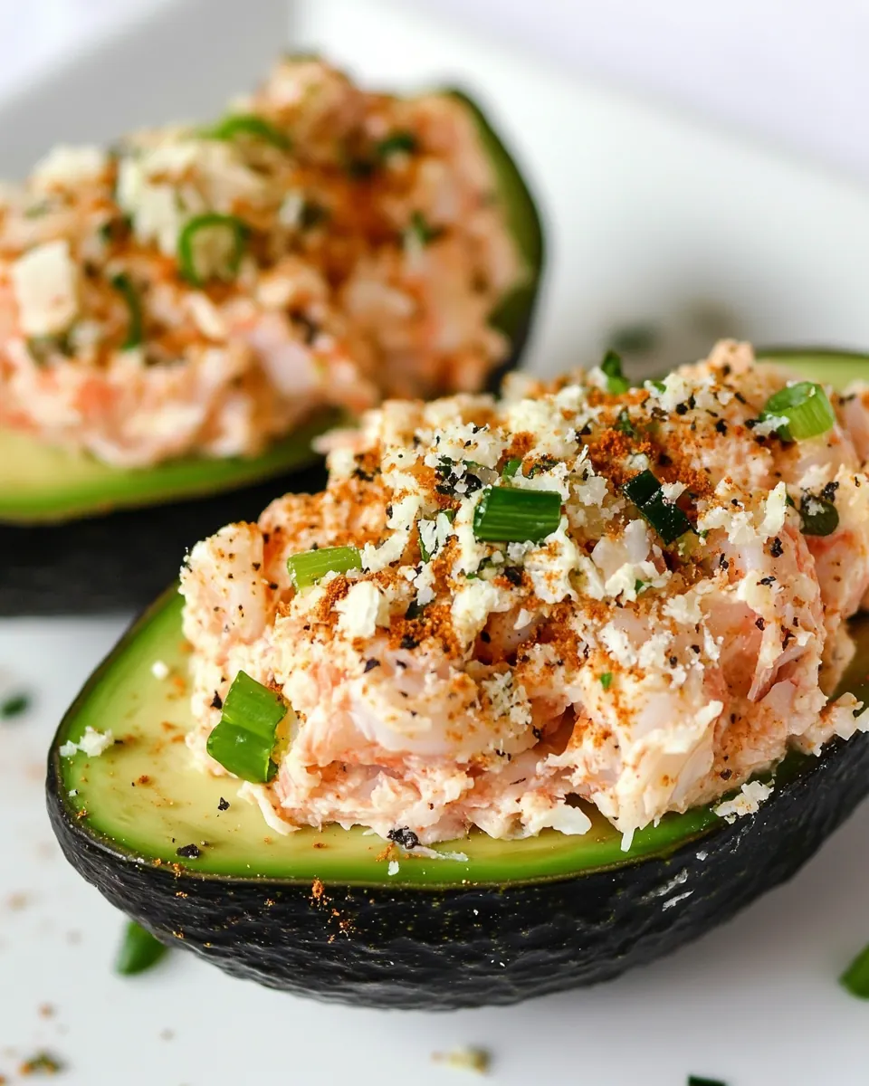 California Spicy Crab Stuffed Avocado